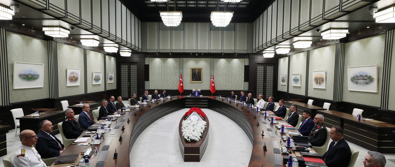 President Recep Tayyip Erdoğan chairs the National Security Council (MGK) meeting in Ankara, Sept. 30, 2026. (AA Photo)