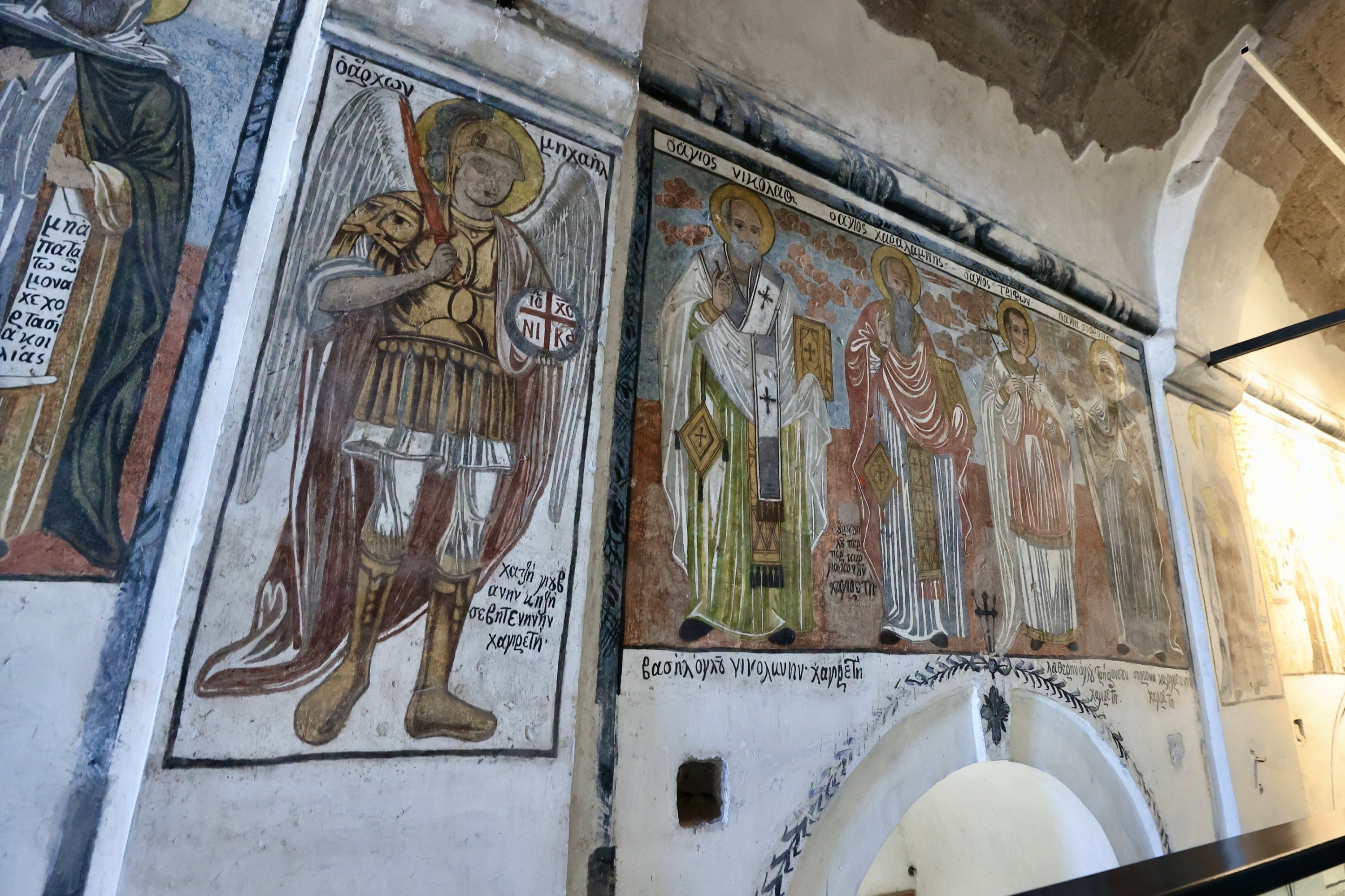 A view of the frescoes inside the 190-year-old St. Eustathios Greek Orthodox Church, Kayseri, Türkiye, Sept. 29, 2026. (AA Photo)