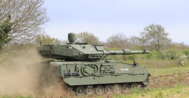 A Tulpar armored vehicle, produced in cooperation with the Turkish military and transport vehicle manufacturer Otokar and Italy's Leonardo, is seen at an undisclosed location in this photo, released on Sept. 18, 2026. (AA Photo)