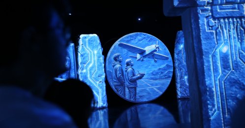 The "Göbeklitepe Experience Area" set up as part of the  Teknofest Southeast, Şanlıurfa, southeastern Türkiye, Oct. 1, 2026. (AA Photo)
