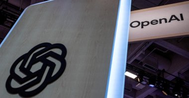 An OpenAI logo is displayed at the Moscone Center during the Dreamforce 2026 technology summit in San Francisco, California, U.S., Sept. 17, 2026. (Reuters Photo)