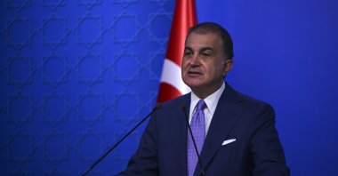 AK Party Deputy Chair and spokesperson Ömer Çelik speaks following a Central Decision and Executive Board (MKYK) meeting at the party headquarters, Ankara, Türkiye, Sept. 10, 2026. (AA Photo)