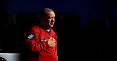 President Recep Tayyip Erdoğan arrives at Teknofest Southeast at Şanlıurfa GAP Airport, Şanlıurfa, Türkiye, Oct. 3, 2026. (AA Photo)