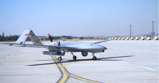The Bayraktar TB2 drone developed by Turkish defense giant Baykar is seen in this photo released on Sept. 18, 2026. (DHA Photo)