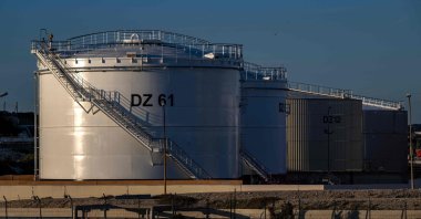 Storage tanks at the Lavera oil refinery, Martigues, France, March 17, 2026. (AFP Photo)