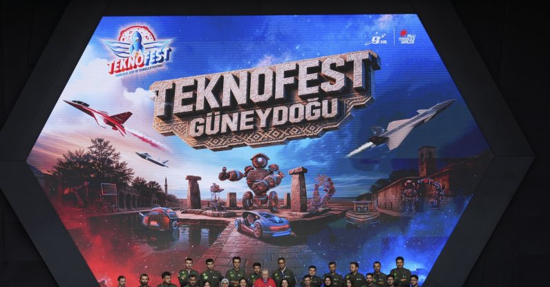 President Recep Tayyip Erdoğan visits Teknofest Southeast for an address,  Şanlıurfa, southeastern Türkiye, Oct. 3, 2026. (AA Photo)
