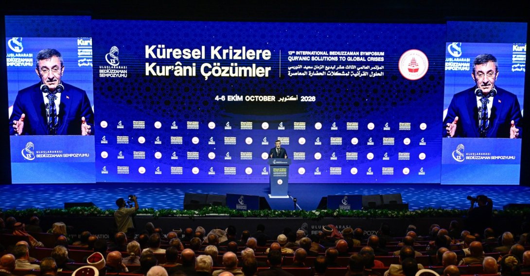 Vice President Cevdet Yılmaz speaks at the event, Istanbul, Türkiye, Oct. 4, 2026. (AA Photo)