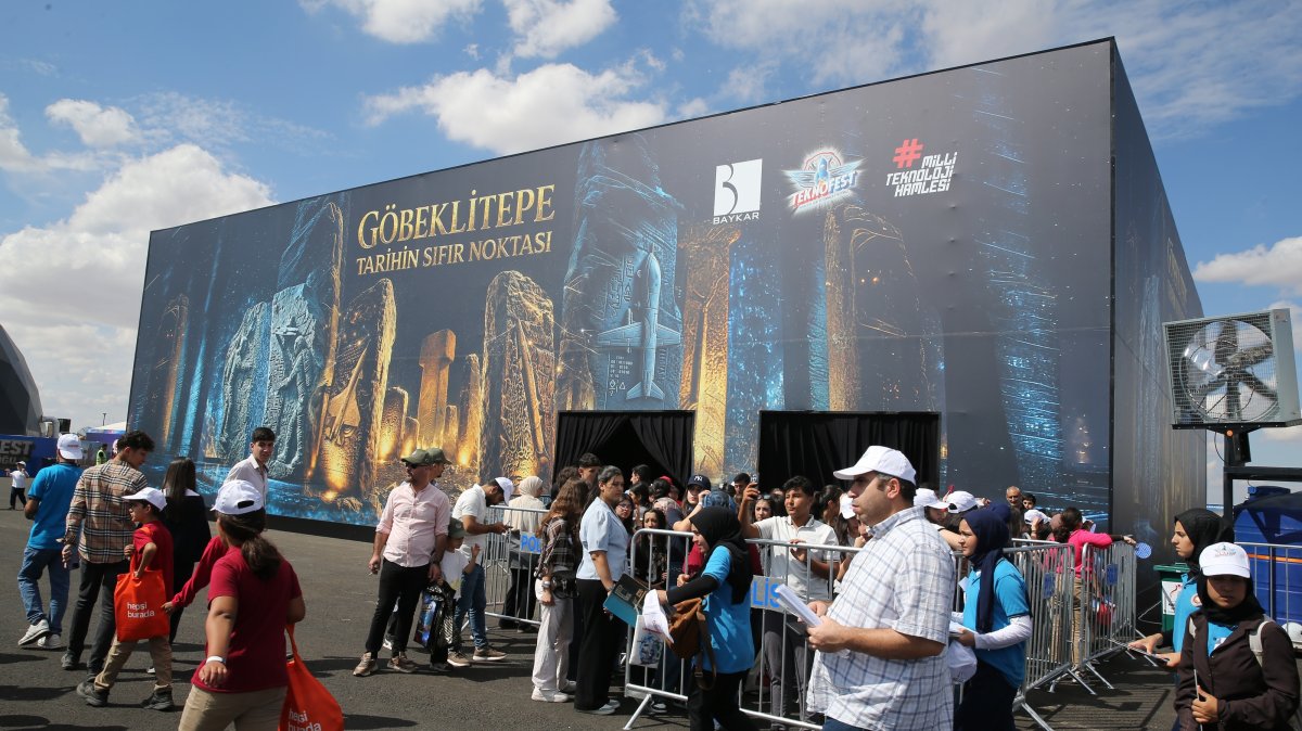 At Teknofest Southeast, the Göbeklitepe Experience Area takes visitors on a 12,000-year journey through the history and legacy of one of humanity’s oldest monumental sites, Şanlıurfa, Türkiye, Oct. 1, 2026. (AA Photo)