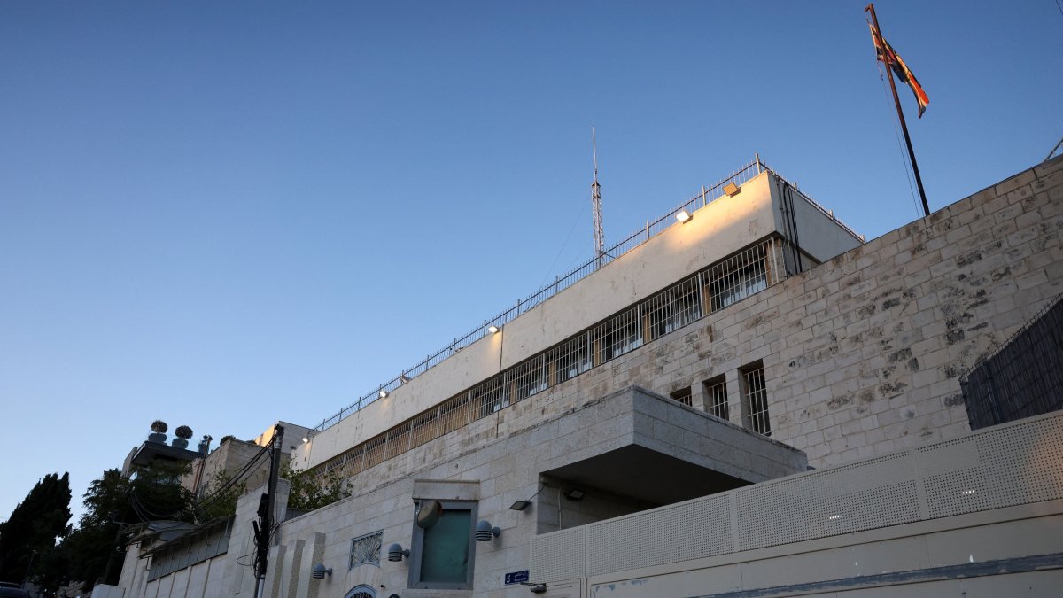 A view of the British Consulate, a day after Israeli Foreign Minister Gideon Saar said he would close it in response to trade sanctions imposed by British Prime Minister Andy Burnham against Israeli settlements in the occupied West Bank, in East Jerusalem, Sept. 9, 2026. (Reuters Photo)