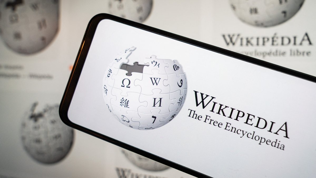 Illustration shows the Wikipedia logo, France, March 13, 2025. (AFP File Photo)
