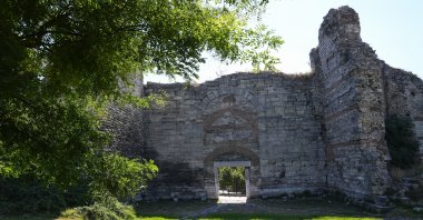 Sulukule Gate, one of the historic gates and a key point in accounts of the city’s conquest, Istanbul, Türkiye, Aug. 23, 2026. (AA Photo)