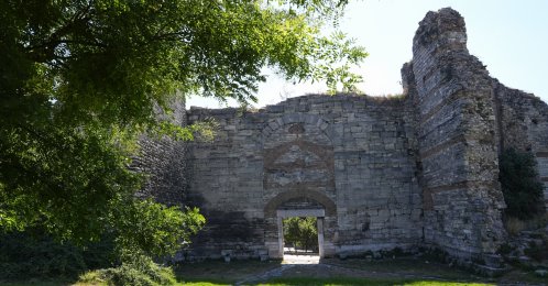 Sulukule Gate, one of the historic gates and a key point in accounts of the city’s conquest, Istanbul, Türkiye, Aug. 23, 2026. (AA Photo)
