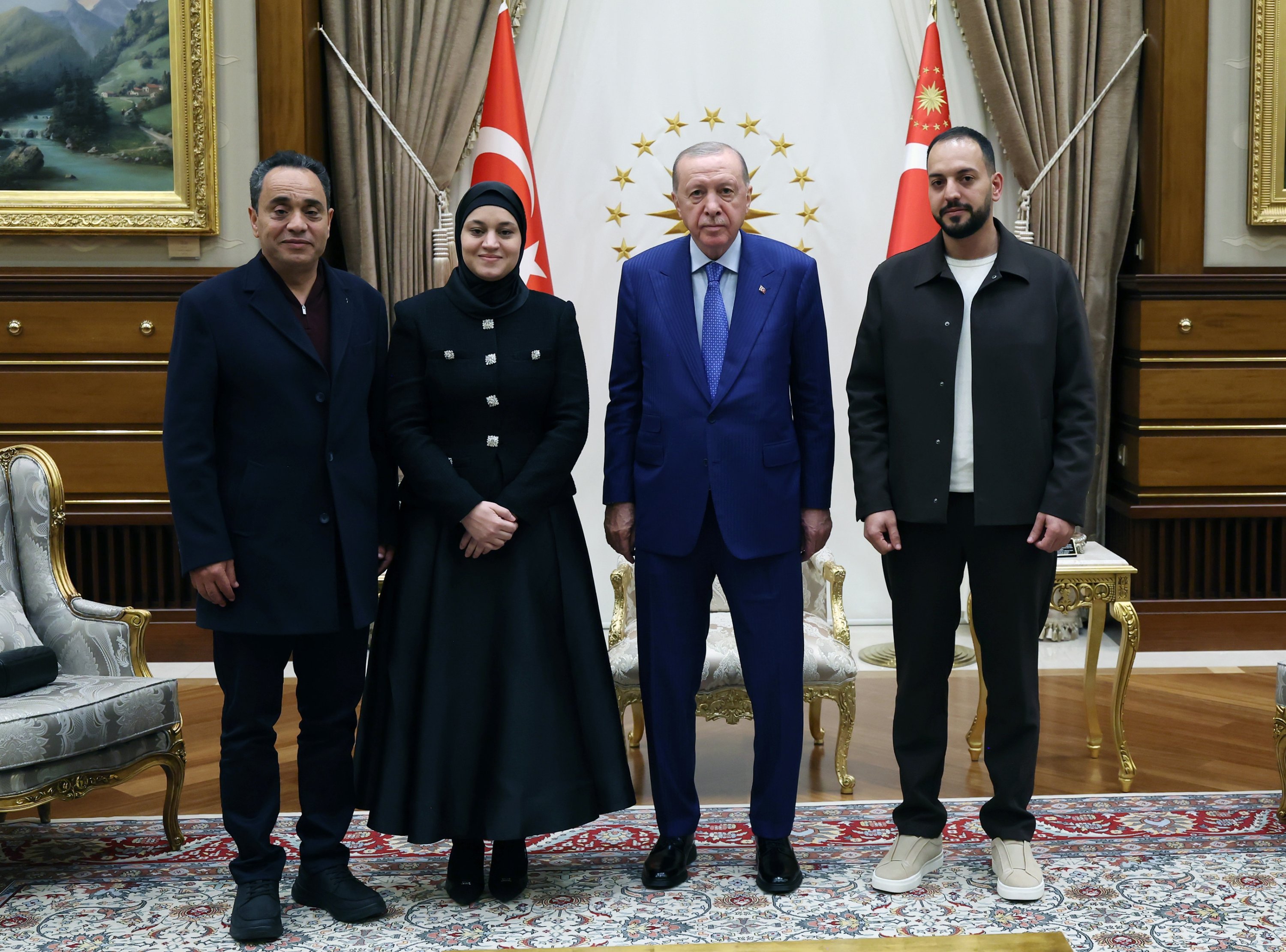 President Erdoğan meets family of Hind Rajab