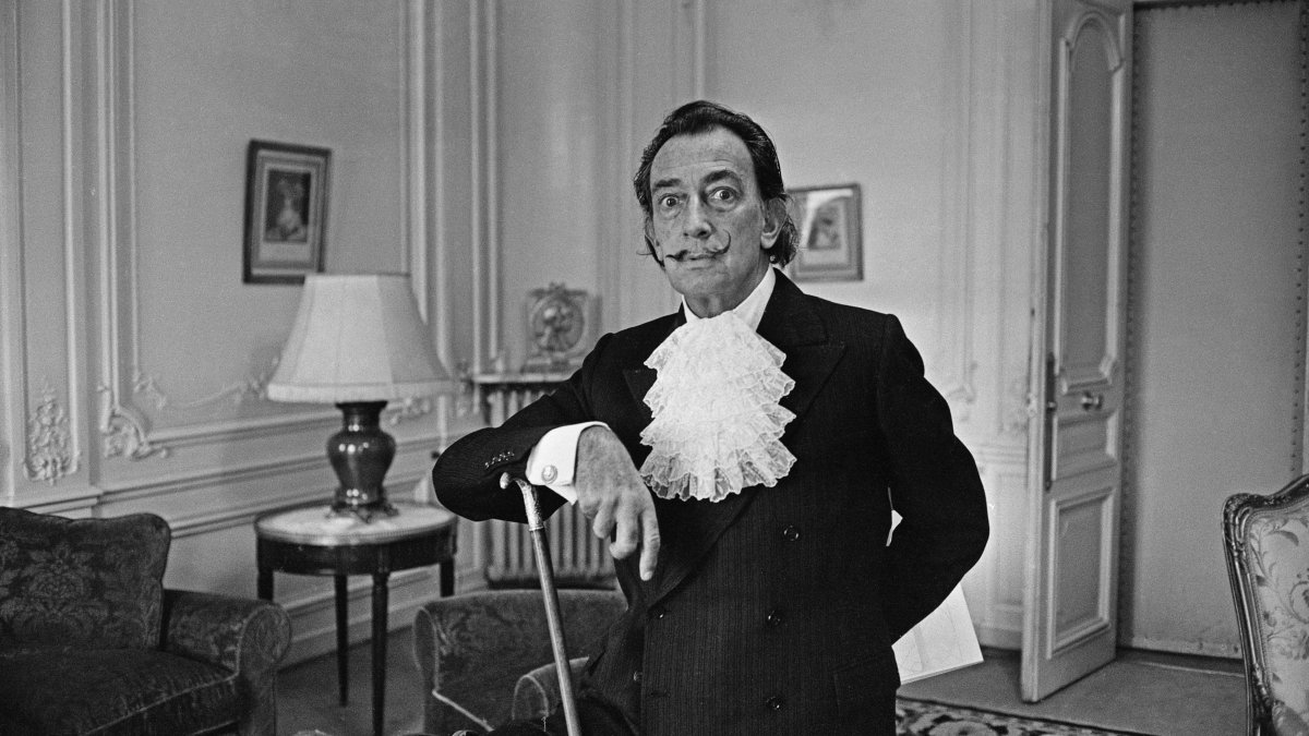 Spanish surrealist painter Salvador Dali, Dec. 29, 1964. (Getty Images Photo)