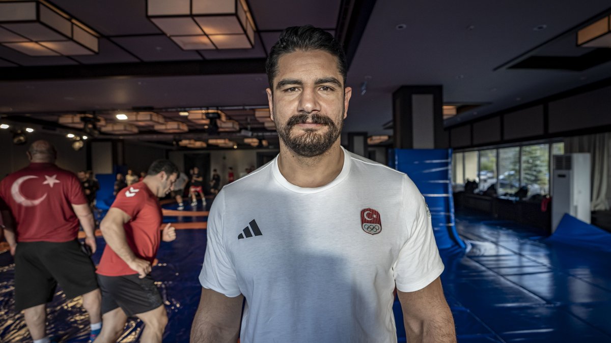 Türkiye Wrestling Federation President Taha Akgül addresses the press following the national wrestling team’s training camp on Mount Palandöken ahead of the 2026 Senior World Wrestling Championships, Erzurum, Türkiye, Oct. 3, 2026. (AA Photo)