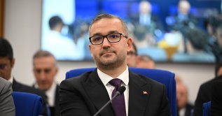 Central Bank of the Republic of Türkiye (CBRT) Governor Fatih Karahan during a presentation before the Parliament's Planning and Budget Commission in Ankara, Türkiye, Oct. 6, 2026. (AA Photo)