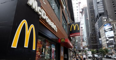 People walk by a McDonald's, New York City, U.S., Aug. 17, 2026. (Reuters Photo)