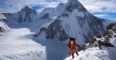 This image released by Apple TV shows a scene from “The Last First: Winter K2." (AP Photo)