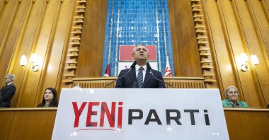 New Party (YP) Chair Özgür Özel speaks during his party’s parliamentary group meeting, Ankara, Türkiye, Oct. 6, 2026. (AA Photo)