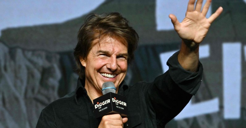 American actor Tom Cruise speaks during a press conference for the film "Digger," Seoul, South Korea, Oct. 1, 2026. (AFP Photo)