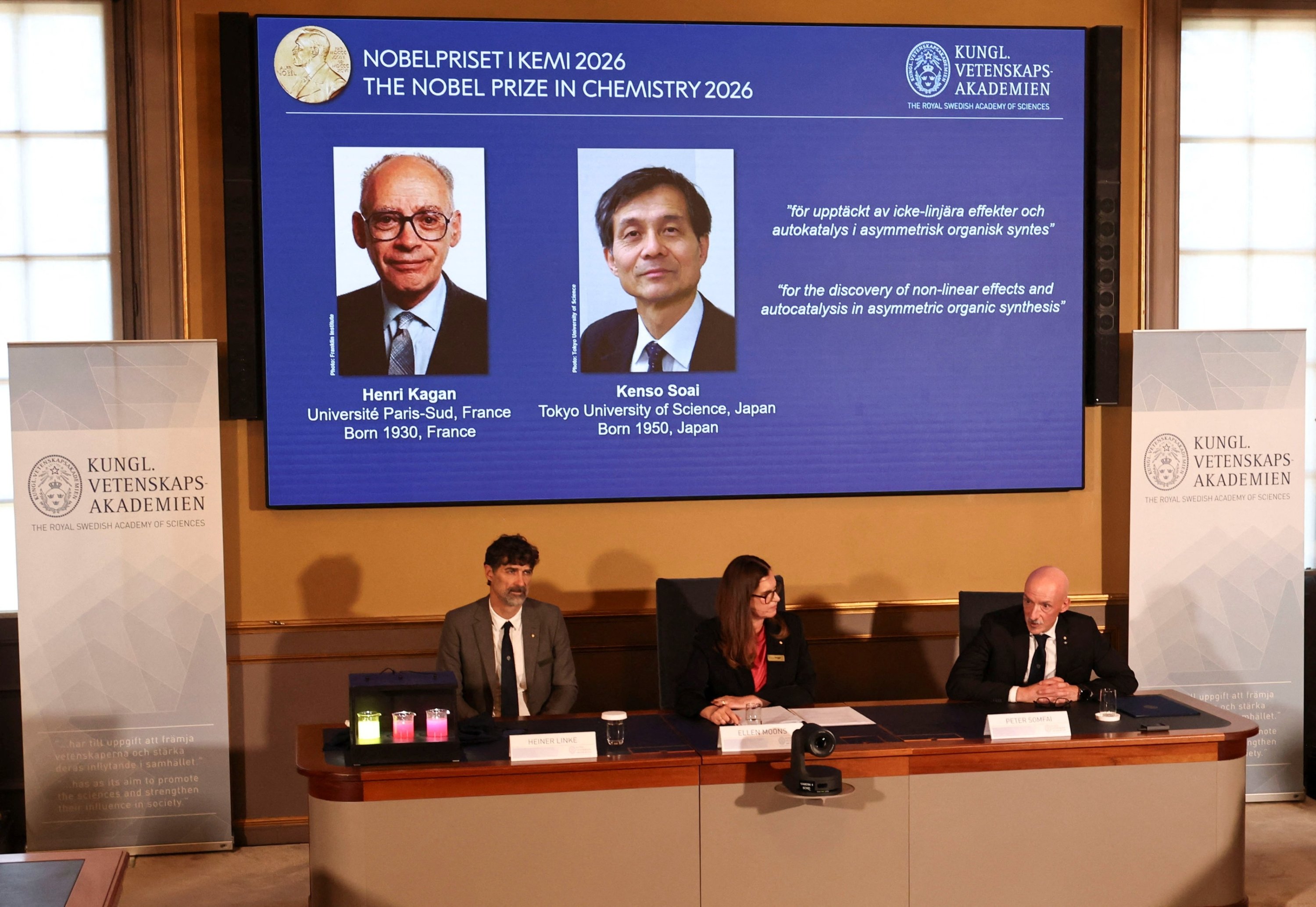 Kagan, Soai win Nobel prize for molecular mirror-image work