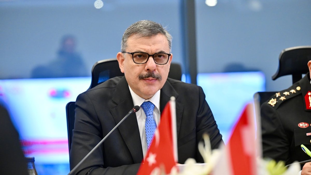 Interior Minister Mustafa Çiftçi speaks at an event, Ankara, Türkiye, Oct. 7, 2026. (DHA Photo)