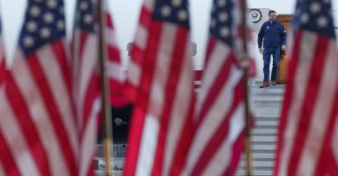 U.S. Vice President JD Vance arrives at a campaign rally in Fairbanks, Alaska, U.S., Oct. 5, 2026. (Reuters Photo)