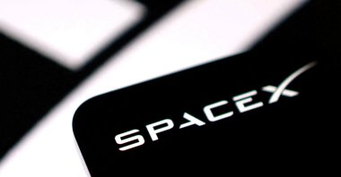 The SpaceX logo in this illustration, June 11, 2026. (Reuters Photo)