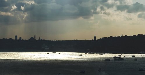 Cloudy weather from the 15 July Martyrs Bridge, Istanbul, Türkiye, Oct. 1, 2026. (AA Photo)