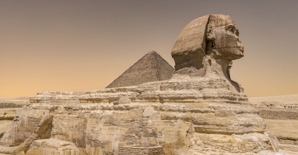 The Great Sphinx and the Pyramid of Cheops, Giza, Cairo, Egypt, April 5, 2026. (AFP File Photo)