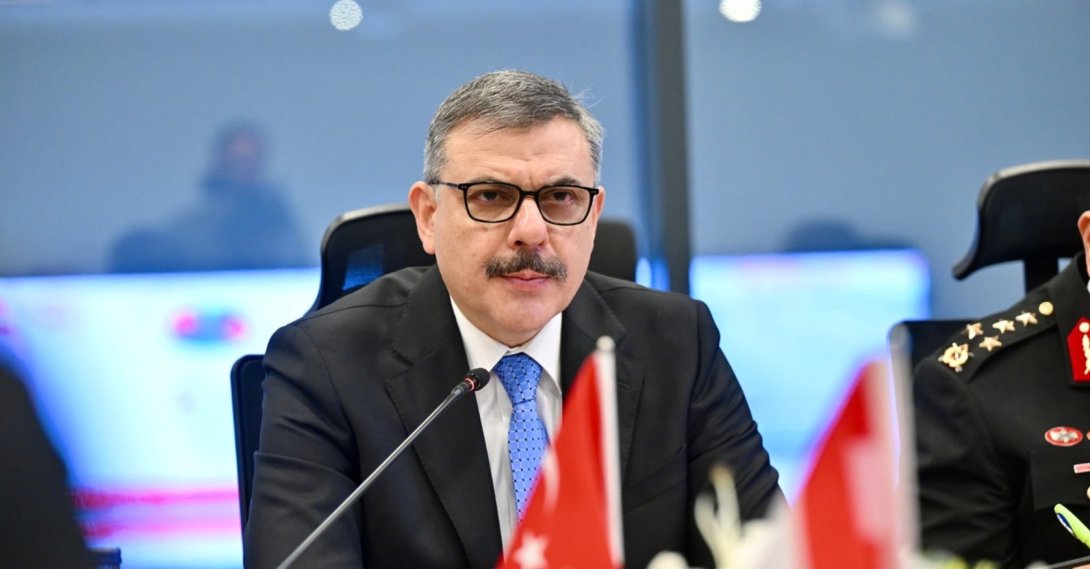 Interior Minister Mustafa Çiftçi speaks at an event, Ankara, Türkiye, Oct. 7, 2026. (DHA Photo)