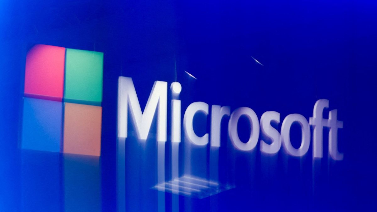 The logo of Microsoft at the 10th edition of the VivaTech technology startups and innovation fair in Paris, France, June 18, 2026. (Reuters File Photo)