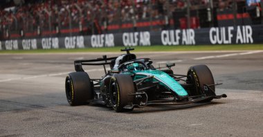 Mercedes driver George Russell of Britain competes in the 2026 Bahrain GP at the Sepang International Circuit, Sepang, Malaysia, Oct. 4, 2026. (EPA Photo)