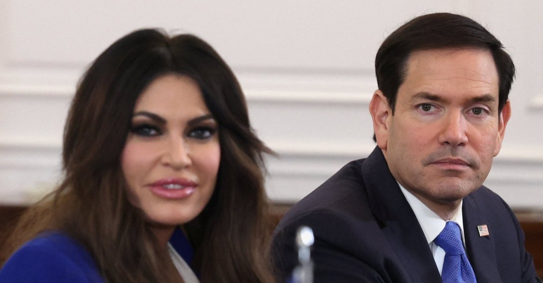 Kimberly Guilfoyle, U.S. ambassador to Greece, and U.S. Secretary of State Marco Rubio attend a meeting at the prime minister's office in Athens, Greece, Oct. 7, 2026. (Reuters Photo)