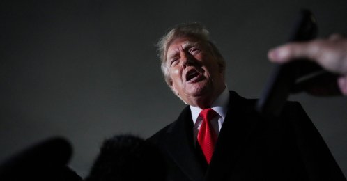 U.S. President Donald Trump speaks to members of the media after disembarking Air Force One, in Maryland, U.S., Oct. 10, 2026. (Reuters Photo)