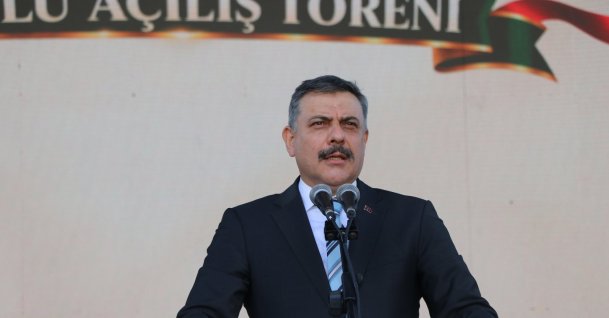 Interior Minister Mustafa Çiftçi speaks at an event, Kırşehir, central Türkiye, Oct. 10, 2026. (DHA Photo)