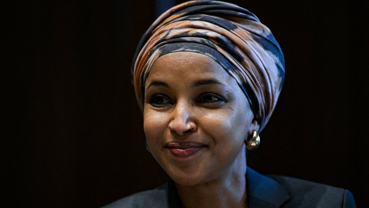 U.S. Rep. Ilhan Omar, D-MN, speaks at a forum held by the Democratic Women's Caucus titled "Trump's Report Card: Failing Working Women” on Capitol Hill in Washington, U.S., Feb. 4, 2026. (Reuters Photo)