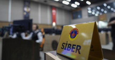 Teams of the Gendarmerie General Command’s Cybercrime Department work in an operations room, Ankara, Türkiye, Oct. 1, 2026. (AA Photo)