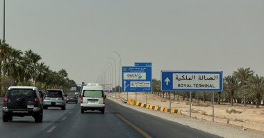 General view of the highway leading to the King Khalid International Airport in Riyadh, Saudi Arabia, Oct. 12, 2026. (Reuters Photo)