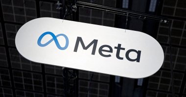 The logo of Meta is seen during the Viva Technology conference dedicated to innovation and startups at Porte de Versailles exhibition center in Paris, France, June 12, 2025. (Reuters Photo)
