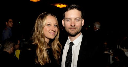 Jennifer Meyer (L) and Tobey Maguire attend the 24th Annual GLAAD Media Awards, Los Angeles, California, U.S., April 20, 2013. (Getty Images Photo)
