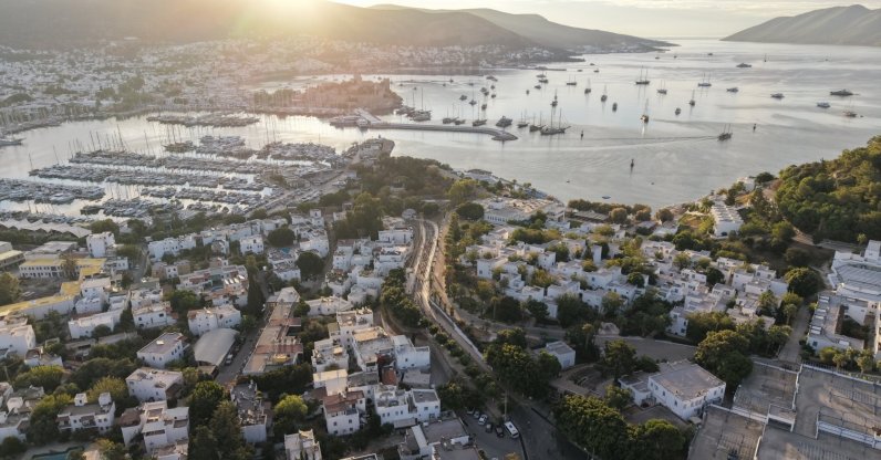An aerial view of Bodrum, Muğla, Türkiye. (AA Photo)