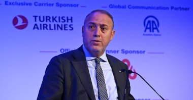 Palestinian Ambassador to the U.K. Husam Zomlot speaks at an event in London, U.K., Oct. 11, 2026. (AA Photo)