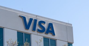 A view of the Visa logo sign on its office building, Austin, Texas, U.S., March 18, 2022. (Shutterstock Photo)