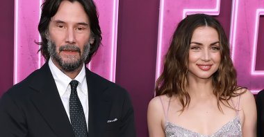 Keanu Reeves and Ana de Armas attend the world premiere of "Ballerina," California, U.S., June 3, 2025. (Getty Images Photo)