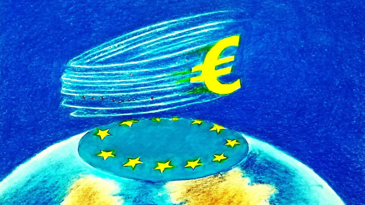 "If Europe wants third countries to settle in euros, it must show that access to its infrastructure follows transparent rules." (Illustration by Erhan Yalvaç)