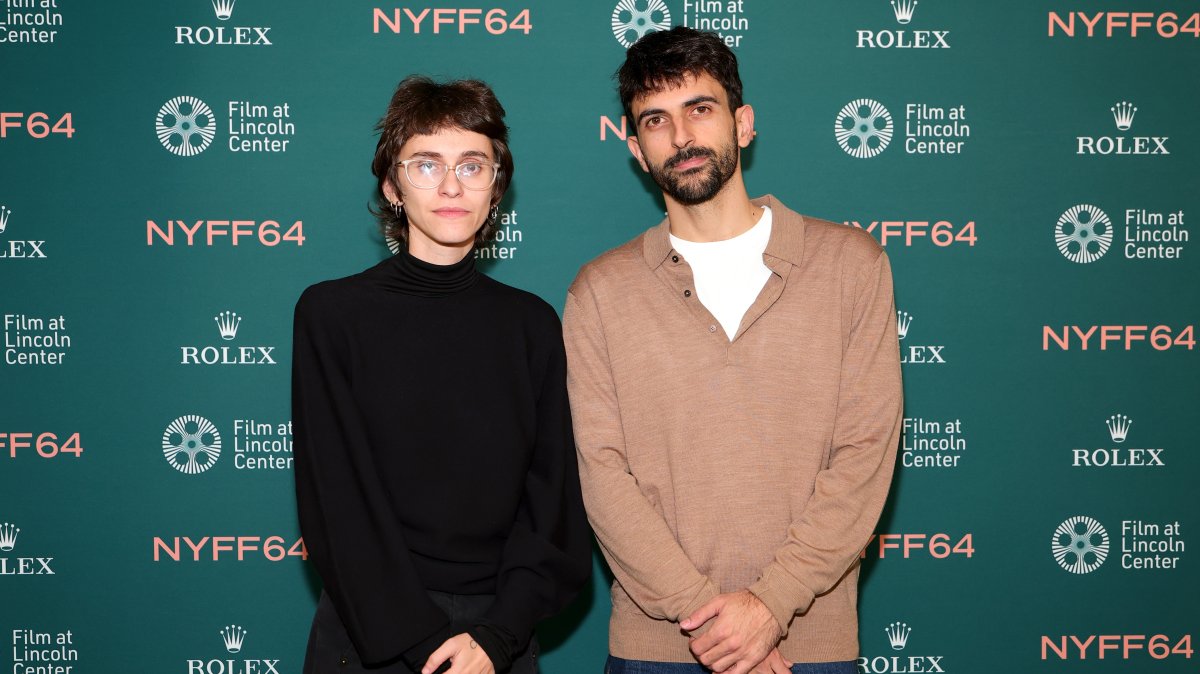 Rachel Szor (L) and Yuval Abraham attend the "NAZA" premiere during the 64th New York Film Festival, New York City, U.S., Sept. 26, 2026. (Getty Images Photo)