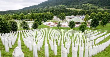 Gravestones at the Srebrenica-Potočari Memorial Center cemetery, which commemorates victims of the 1995 genocide, Potocari, Bosnia-Herzegovina, June 23, 2020. (Shutterstock Photo)