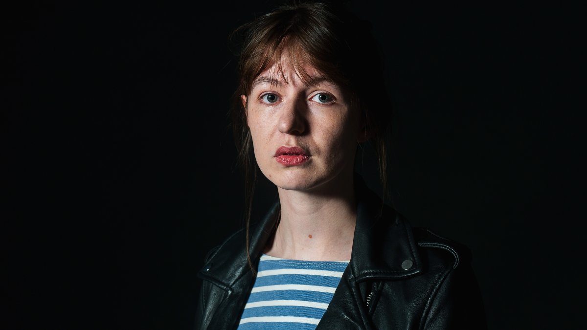 Sally Rooney attends a photocall during the Edinburgh International Book Festival, Edinburgh, Scotland, Aug. 22, 2017. (Getty Images Photo)