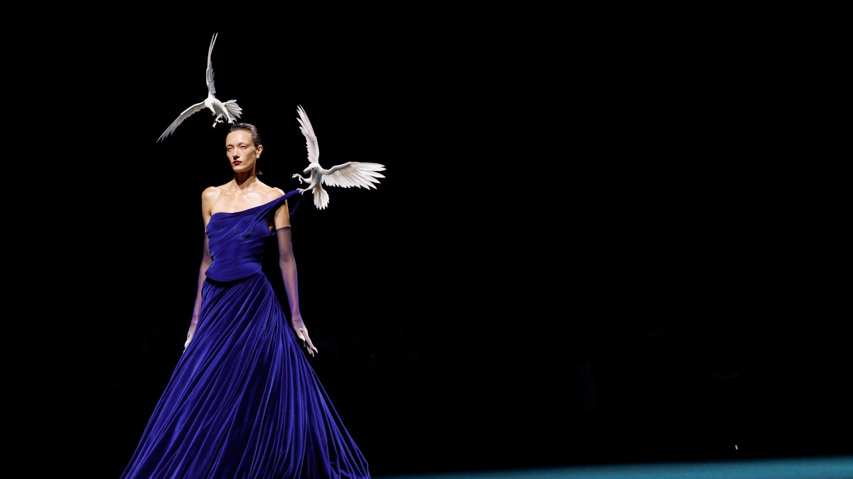 A model walks the runway during the Robert Wun Haute Couture Fall/Winter 2026/2027 show as part of Paris Fashion Week, Paris, France, July 8, 2026. (Getty Images Photo)